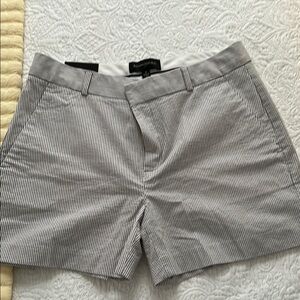 Women's Striped Gray Shorts